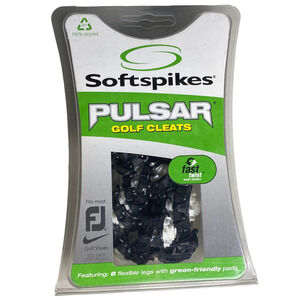 Softspikes Pulsar Golf Cleat Fast Twist 16 Count Green-Friendly 8 Flexible Legs